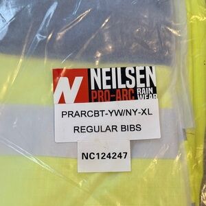 Pro-Arc Men's Yellow and Gray Bibs